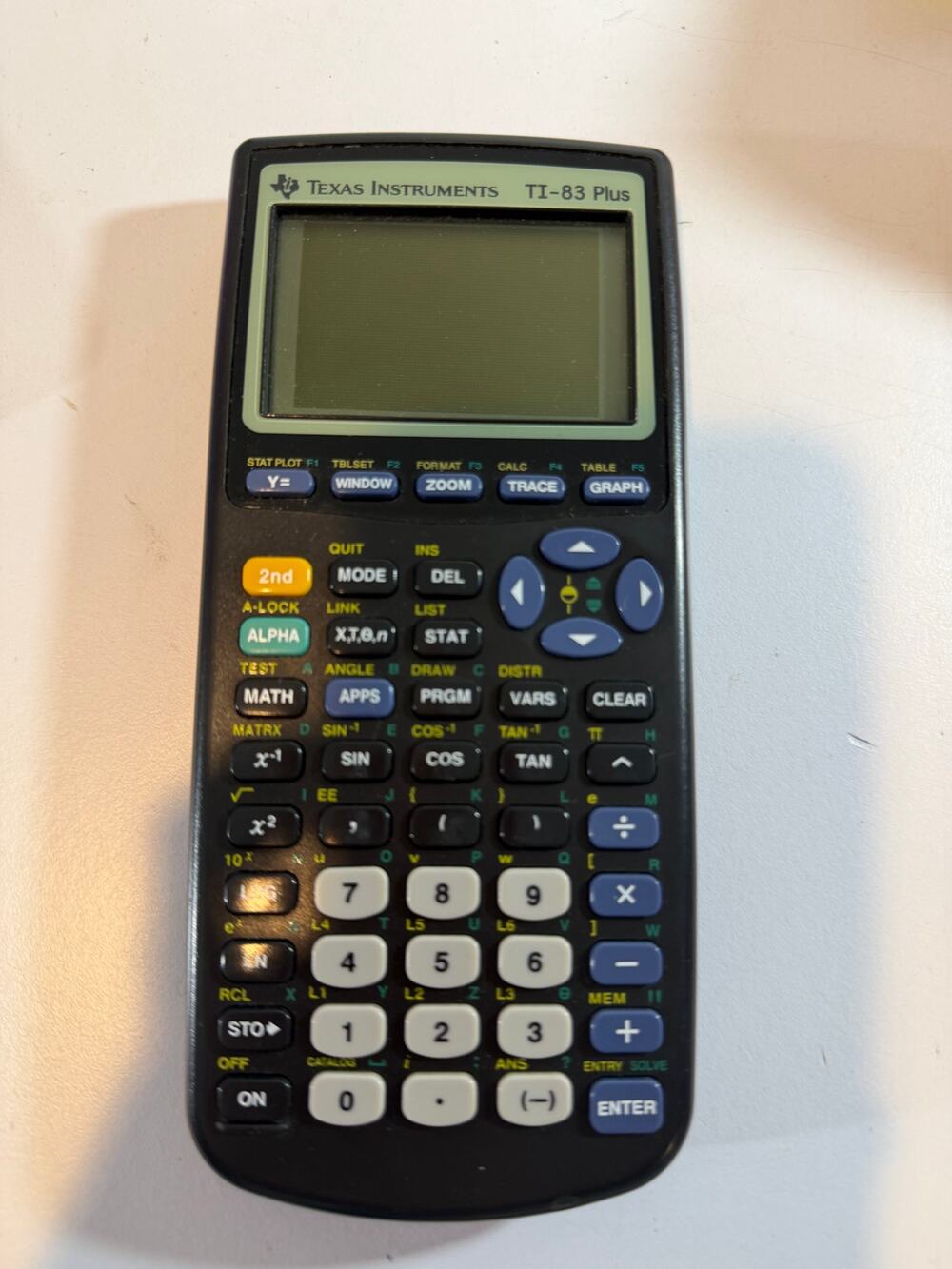Texas Instruments TI-83 Plus Graphing Calculator no Cover *TESTED WORKING*